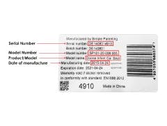 Warranty - Image - Traceability Sticker